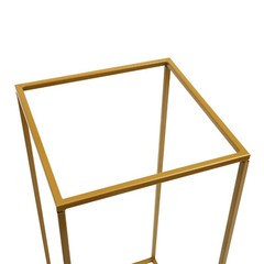 5 durable iron Wedding Flower Stand,Gold Flower Holder, Rectangular Flower Rack
