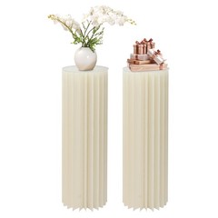 2PCS Cylinder Pedestal Stands for Party Table Cake Pedestal Stand for Parties