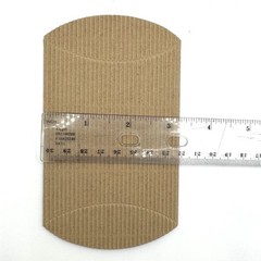 20 Pcs Corrugated Kraft Pillow Box Gift Party Favor Jewelry Candy Goody Bag