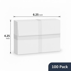YINUOYOUJIA 100 Pack A4 Envelopes,4×6 White Envelopes,Self 4×6 inches,