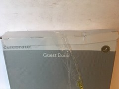 Way to Celebrate Burlap Guest Book
