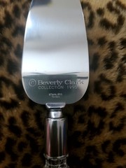 1995 Beverly Clark Collective Cake Knife/Server (Serrated Edge) Crystal 2 In 1