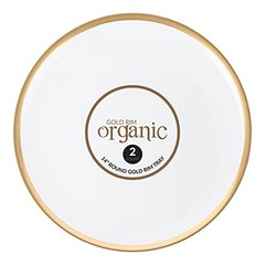 Plastic Serving Trays – Round Serving Platters with Gold Rim 14X14 Disposable