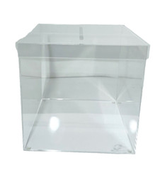 OnDisplay 10″ Luxe Acrylic Clear Wedding Card Box w/Lid – Lucite Gift/Money Box
