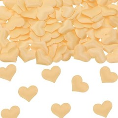 100pcs Champagne Heart Sponge Confetti Decor Heart Confetti Heart Champange