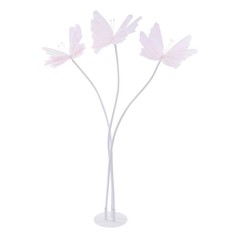 2Pcs Artificial Butterflie Decoration with Standing Base Realistic Wedding Decor