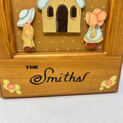 Folk Art Wood Painted Photo Album Cottagecore Grannycore Farmhouse Country