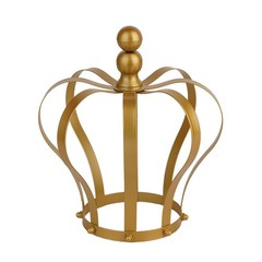 9-Inch tall Gold Metal Crown CAKE TOPPER Princess Birthday Party Decorations