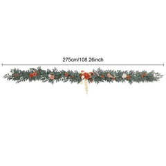275cm Artificial Floral Garland Handmade Rattan Flower Garland For Wedding Party
