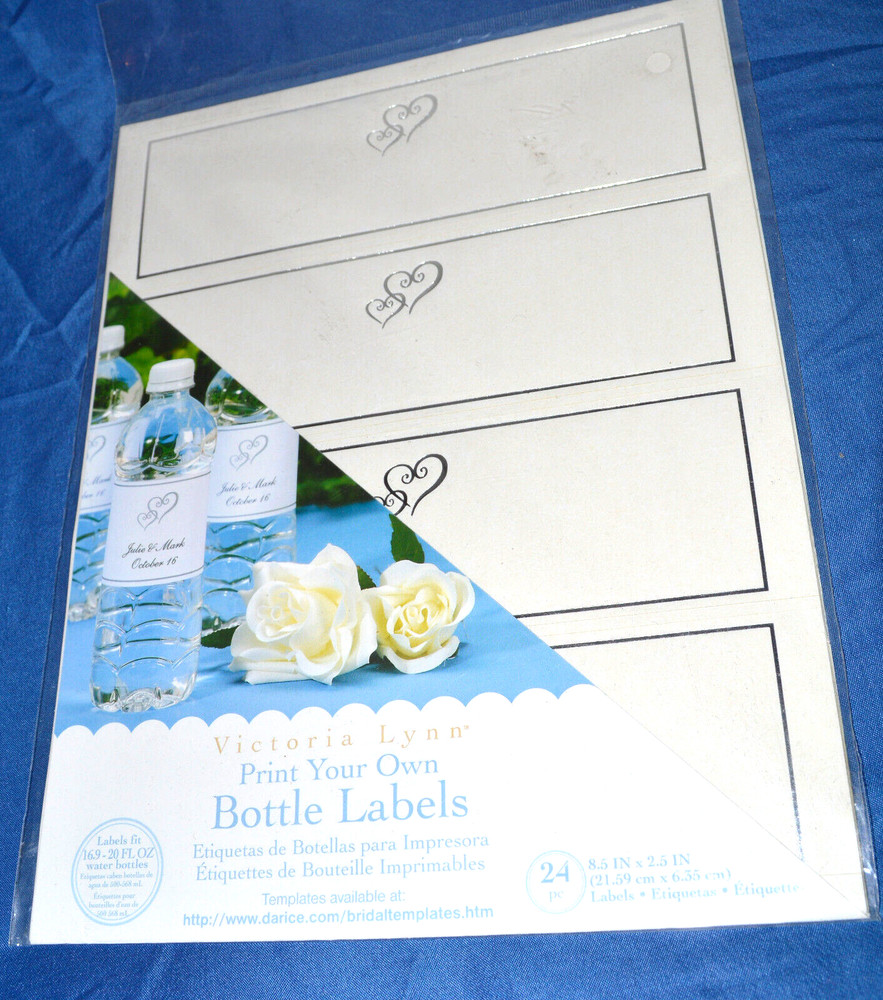 Darice , Inc. Victoria Lynn Bridal Print Your Own Bottle Labels 24ct