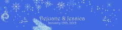 Winter Wonderland on Royal Blue Wedding Birthday Party Water Bottle Labels
