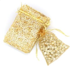 200PCS Sheer Drawstring Organza Jewelry Pouches Wedding Party Favor Gift Bags