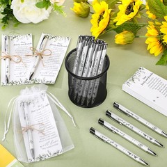 Humyoun 50 Sets Wedding Favors for Guests Includes 50 Black Ink Retractable
