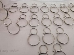 200Pcs 11X18mm Chrome Round Double Rings Hook Connectors Chandelier Lighting