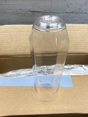 Tossware POP – Clear Plastic Diamond Flute Set of 12