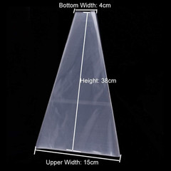 100Pcs Clear Plastic Flower Bouquet Sleeves – Crisp Cellophane Gift Wrapping Bag