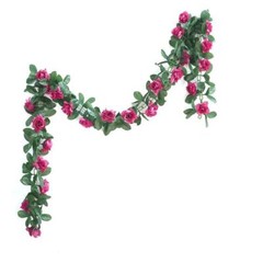 6 feet 3D Chain GARLAND SILK ROSES Wedding FLOWERS Bouquets Party Home Decor