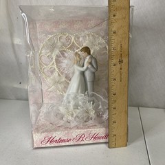 1980s Traditional Classic Wedding Cake Topper by HORTENSE HEWITT UNUSED Marriage
