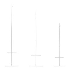 3pcs Rectangular Metal Backdrop Stand Weddings Balloon Frame Stand Decor White