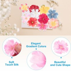 100Pcs Fake Silk Flower Heads Artificial Cherry Blossom Wedding Light Pink