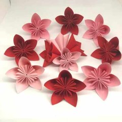 Origami Kusudama Flower Kit – Pre-folded – Ready To Glue Multi-coloured