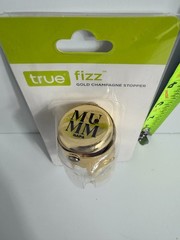 True Fizz: Gold Champagne Stopper with MUMM logo