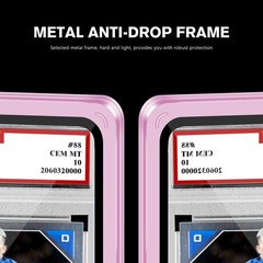 Magenetic Trading Card Slab Protector – Premium Aluminum Graded Card Showcase…