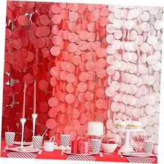 192 Ft Red Party Decorations Polka Dot Backdrop Streamer Tissue Paper Ombre Red