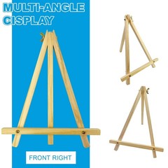 6 Pack 9 Inch Wood Easels, Tripod, Table Top Easels for Painting, Art Craft P…