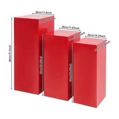 3PCS Iron Display Pedestal Stand, Display Pillars for Birthday Party Wedding NEW