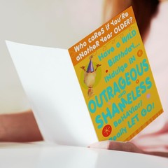 Beixian Funny Birthday Card, Humorous Birthday Cards Gifts for Women Men，