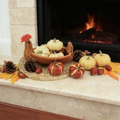 23Pcs Fake Pumpkins Fall Thanksgiving 6 x 6 x 5.5 inches, Style-7 23pcs