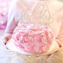 Mr & Mrs Wooden Arrow Wedding Cake Topper Decoration