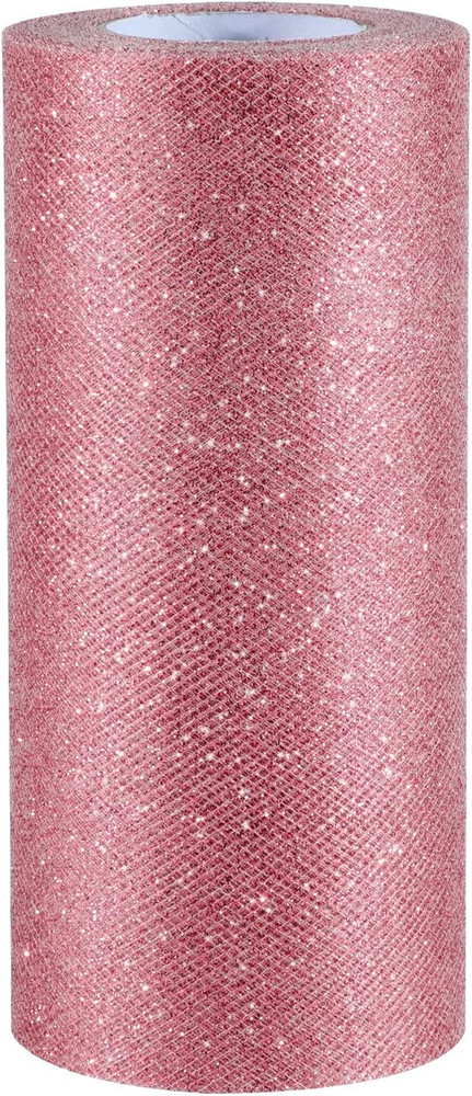 Glitter Tulle Roll Sparkling Tulle Ribbon Fabric Spool for Wedding Decoration Gi