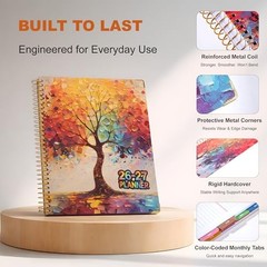 Planner 2026-2027, 18 Month Weekly and Monthly Planner Calendar Warm Moments