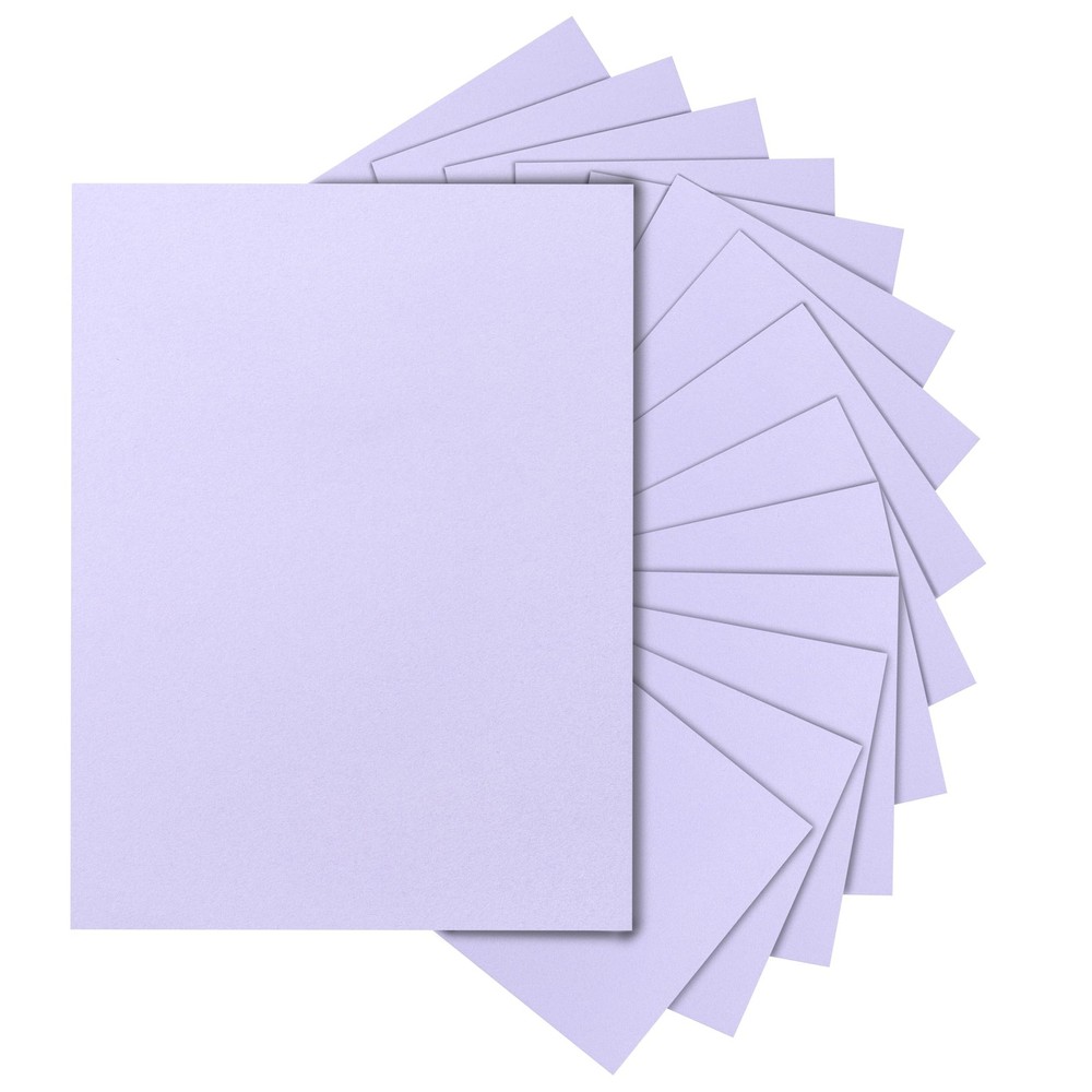 Silunkia 100 Sheets Purple Cardstock 8.5 x 11 100 Sheets, Light