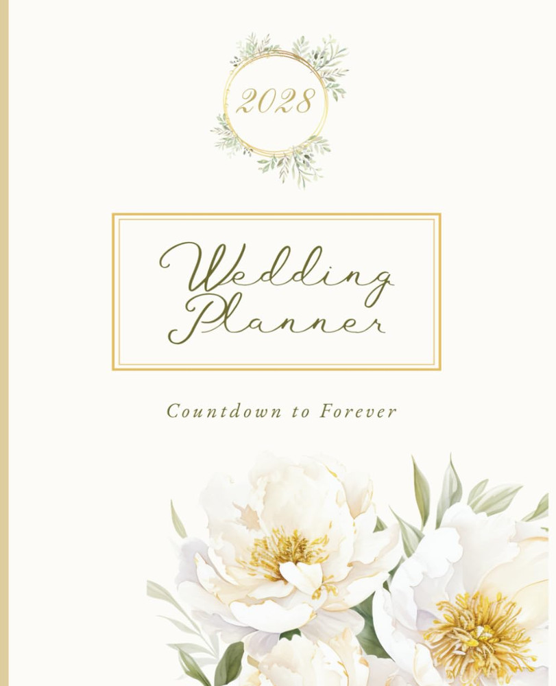 The Ultimate 2028 Wedding Planner Book (black and white version): Complete Count
