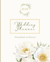 The Ultimate 2028 Wedding Planner Book (black and white version): Complete Count