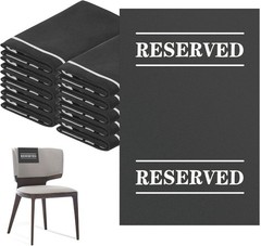 Reserved Chair Signs – 10 Pcs Cloth Seat Covers for Events and Celebrations