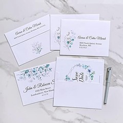 Winlyn 1000 Pcs Bulk A2 Invitation Envelopes in 1000 pcs white, White