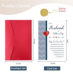 Fathers Day Card for Husband, Funny Fathers Day Card Gifts from Wife, Romanti…