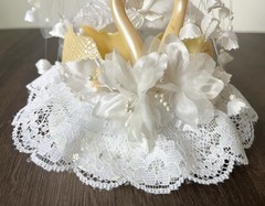 Wilton Vintage Swan Wedding Cake Topper – Double Swans 50th Anniversary