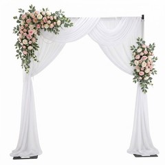 10x10ft Adjustable Wedding Backdrop Stand Background Curtain Pipe Stage Stand US