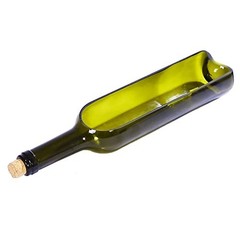 1Pcs Green Glass Wine Bottle Planter with Stand,Multi-use Glass Vase 1pcs-green
