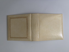 SM Vintage Photo Album – Cream w/Gold Trim – Antique Slip In Photo Wedding Book