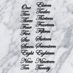 Wedding Table Numbers 1-10, 15, or 20 Custom Centerpiece Vinyl Sticker Decals a