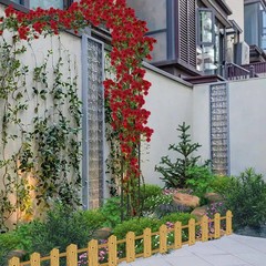 BUKLIYN Half Sided Arch Against The Wall Garden Trellis – Arch, Black