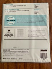 42 Martha Stewart Avery Address Craft Home Labels Metallic Silver 1 5/16″ x 4″