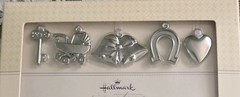 Hallmark Signature Victorian Wedding Cake Charms Set of 5 NEW