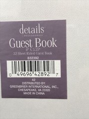 Details Accessories Guest Book 8″ x 5.25″ 32 Sheet Ruled GuestBook